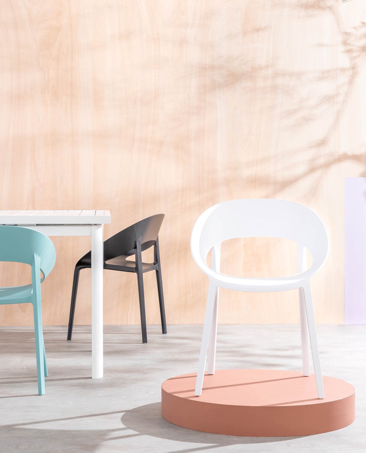 Pack 4 Chaises de Salle à Manger en Polypropylène Lara, image de la gelerie 2