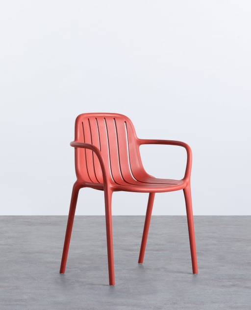 Pack 4 Chaises d'Extérieur en Polypropylène Brand
