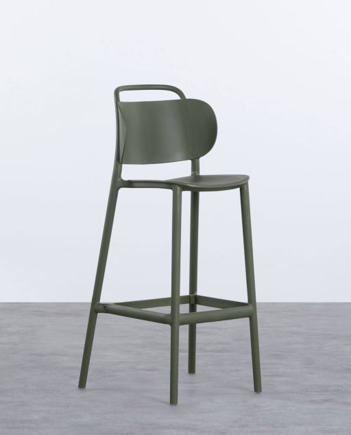 Pack 2 Tabourets hauts en polypropylène (77 cm) Kole