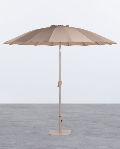 Pack Parasol de Jardin et Terrasse avec Pied de Parasol en Métal Somer