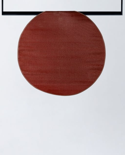 Tapis d'Extérieur Rond en Polypropylène (Ø152 cm) Llevant - Rouge Tinto