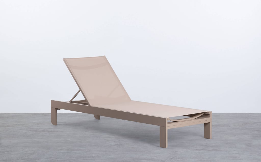 Transat Inclinable en Tissu et Aluminium New Kreta