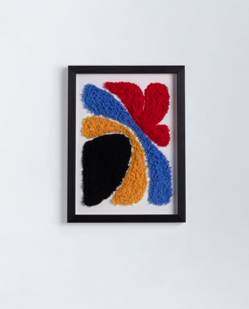 Cadre Décoratif avec Texture Textile (40x30 cm) Hazia