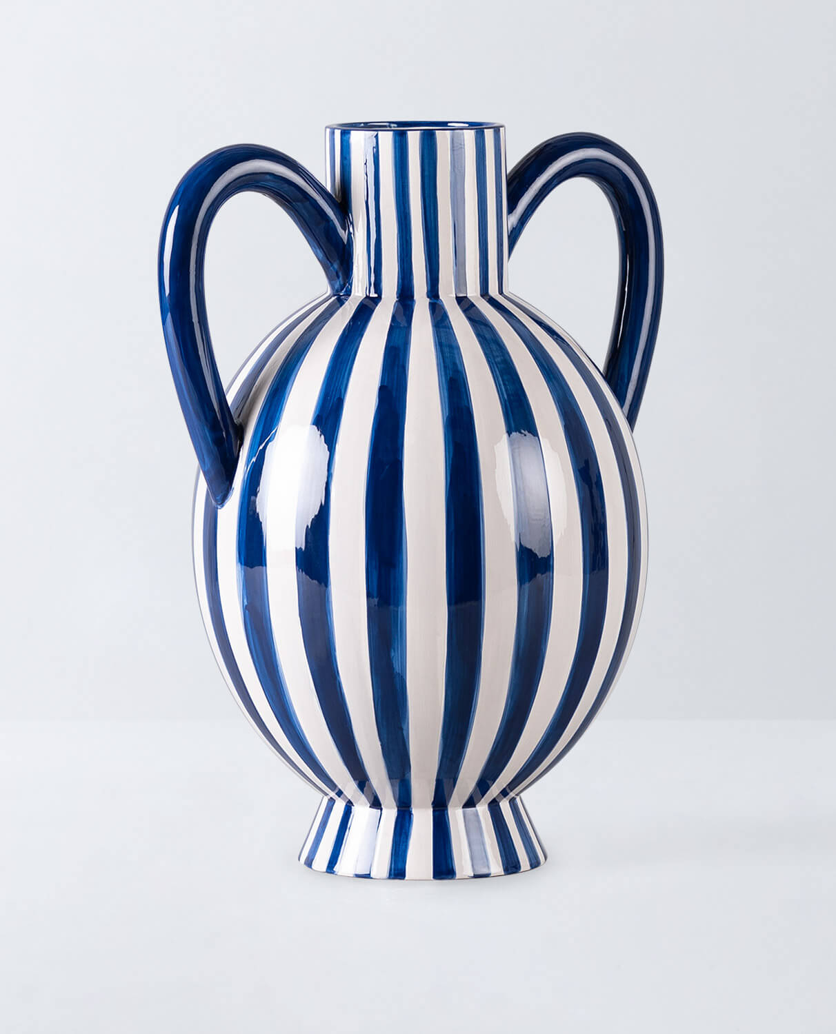 Vase Haut en Dolomite XL Melon Lines, image de la gelerie 1