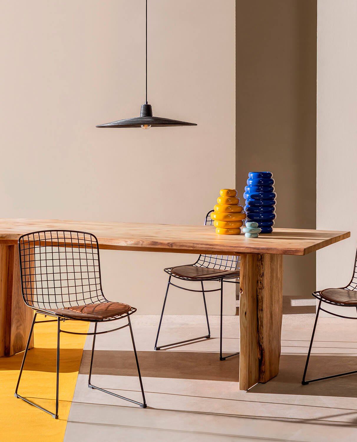 Pack de 4 Chaises de Salle à Manger en Métal à Dossier Haut Aras , image de la gelerie 2