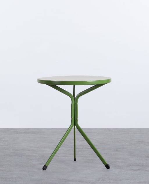 Table d'Extérieur Ronde en Métal (Ø60 cm) Enlo 