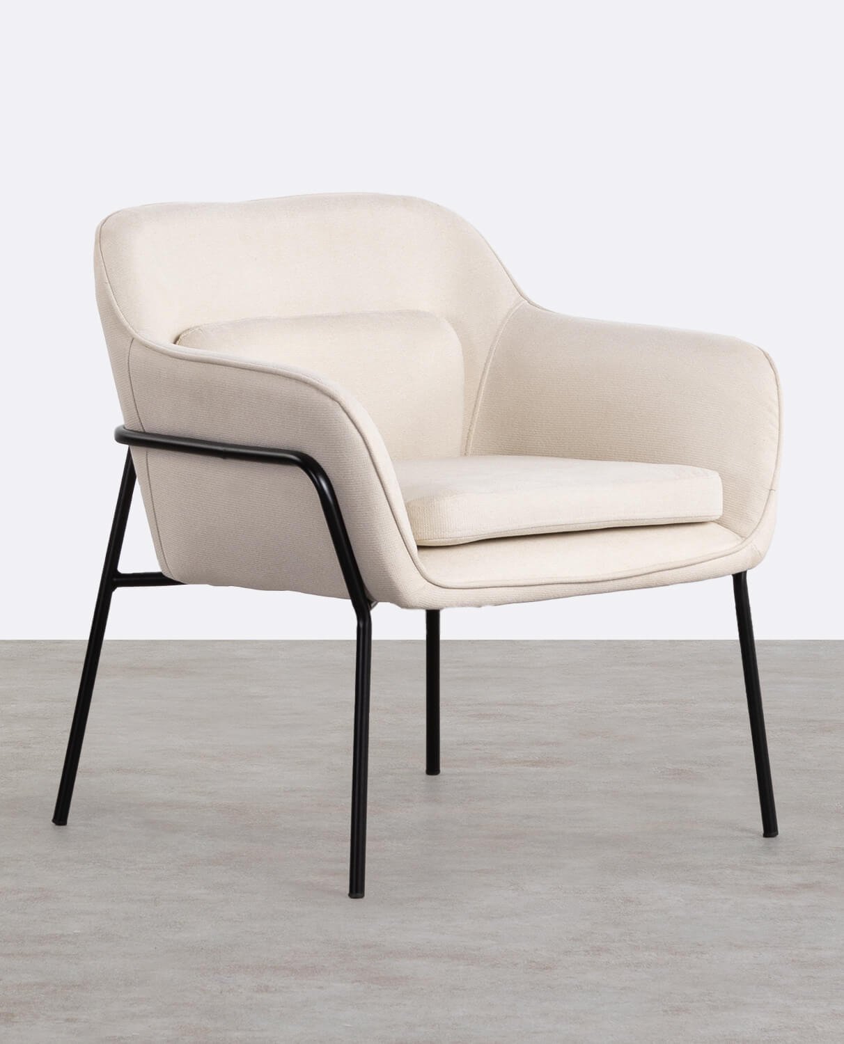 Fauteuil en Tissu et Métal Neva, image de la gelerie 1