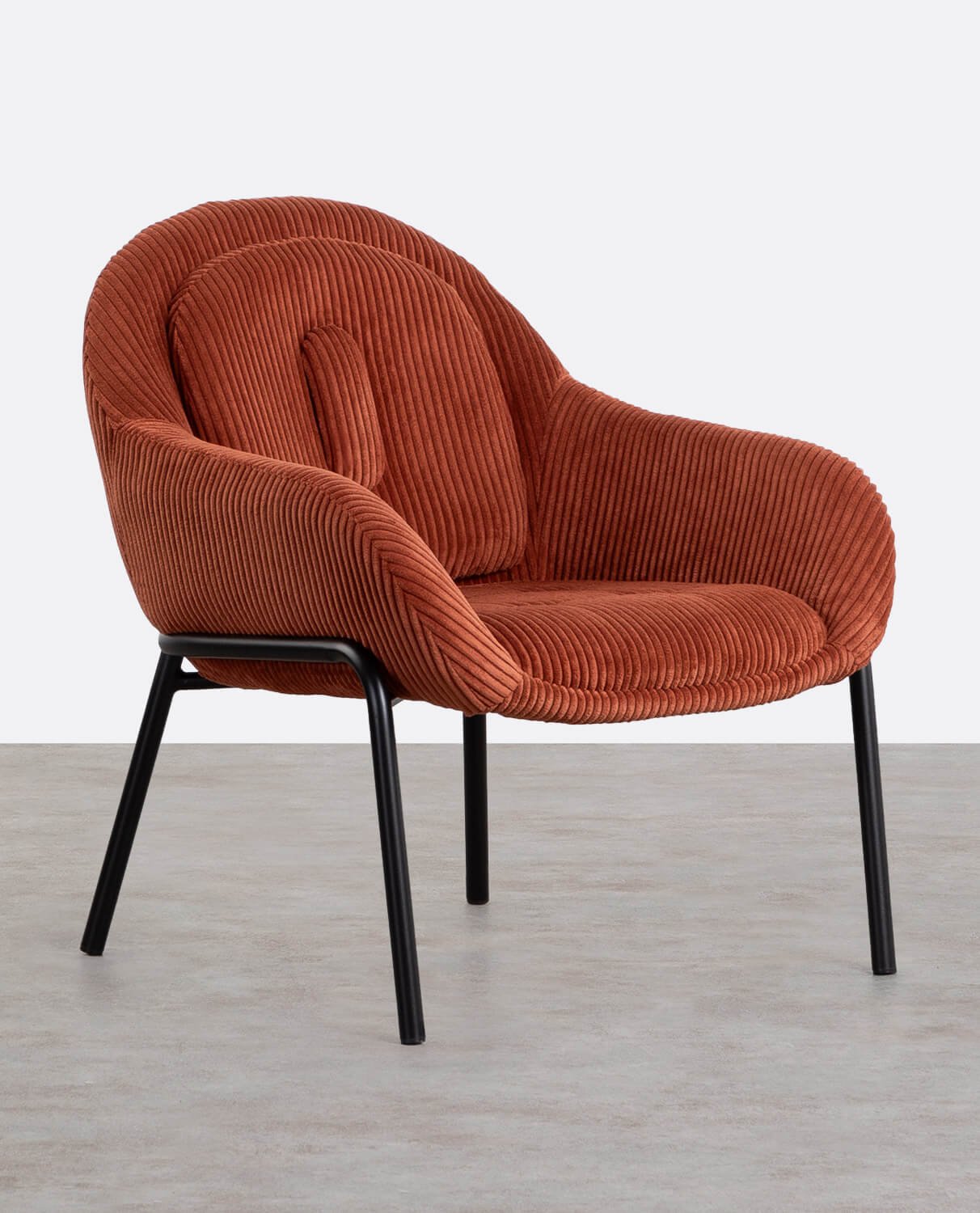 Fauteuil en Velours Épais et Métal Bres , image de la gelerie 1