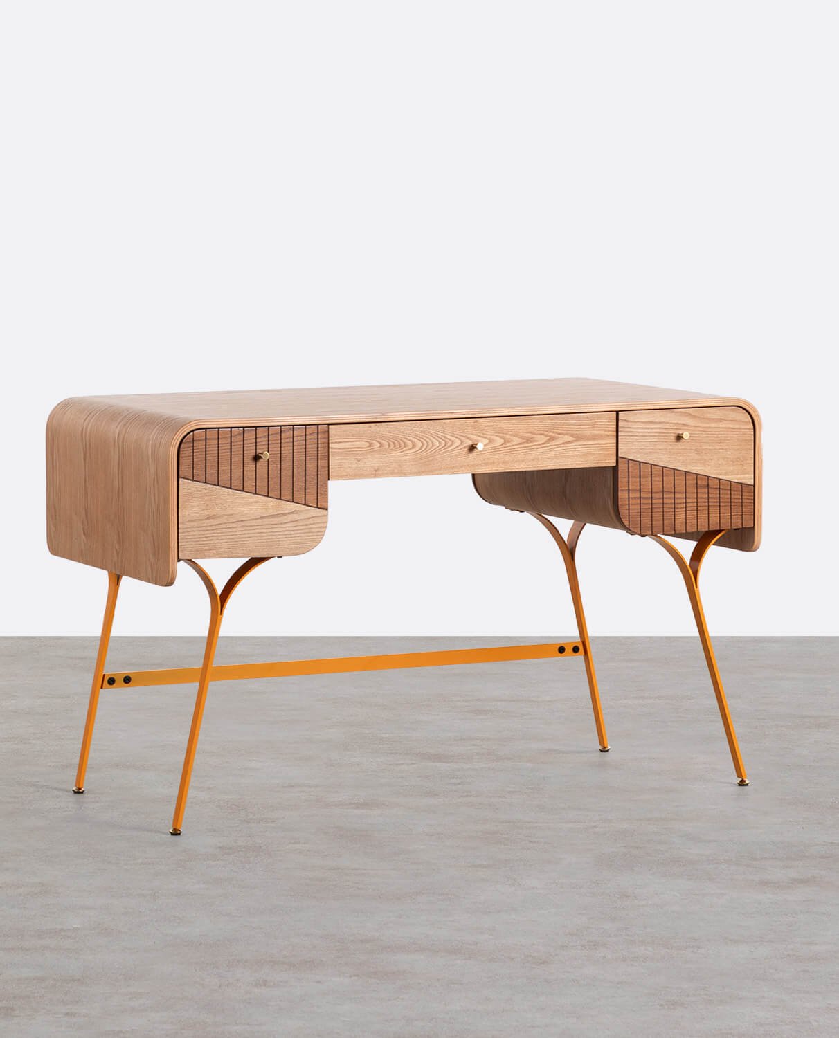 Bureau avec Tiroirs en Bois et Métal Inari, image de la gelerie 1