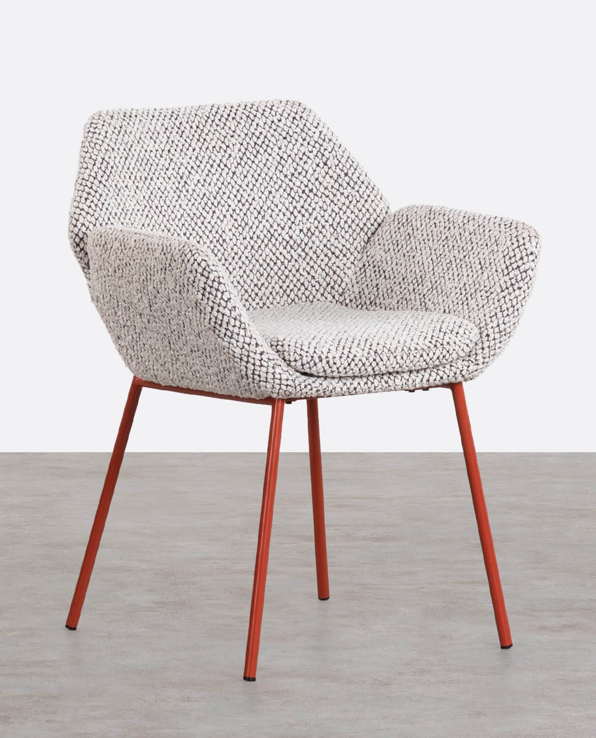 Chaise de Salle à Manger en Tissu Imprimé en Métal Eider , image de la gelerie 1