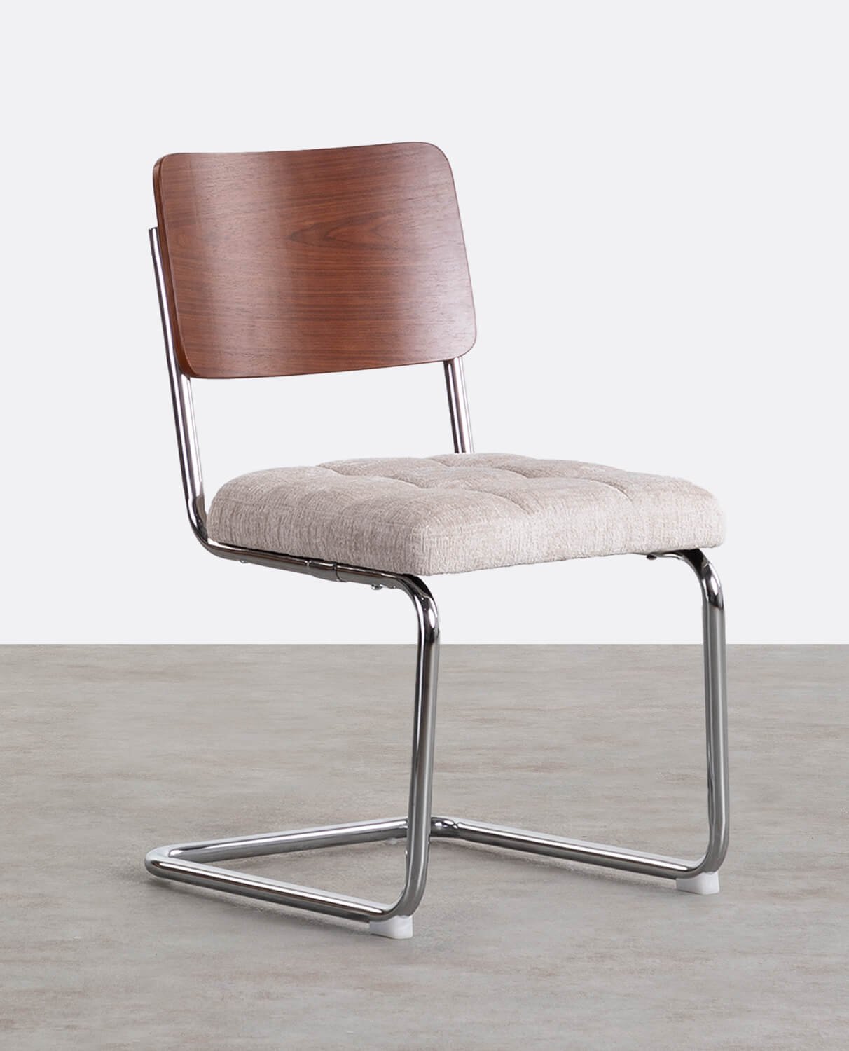 Pack 4 Chaises de Salle à Manger en Bois et Tissu Cuba, image de la gelerie 1