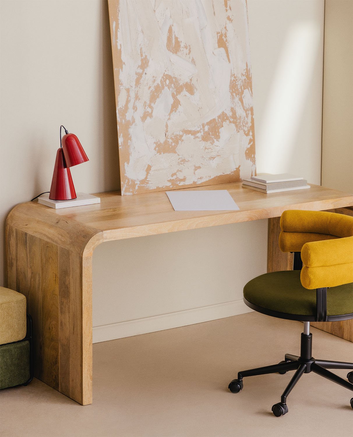 Bureau en Bois de Manguier (140x75 cm) Vanile, image de la gelerie 2