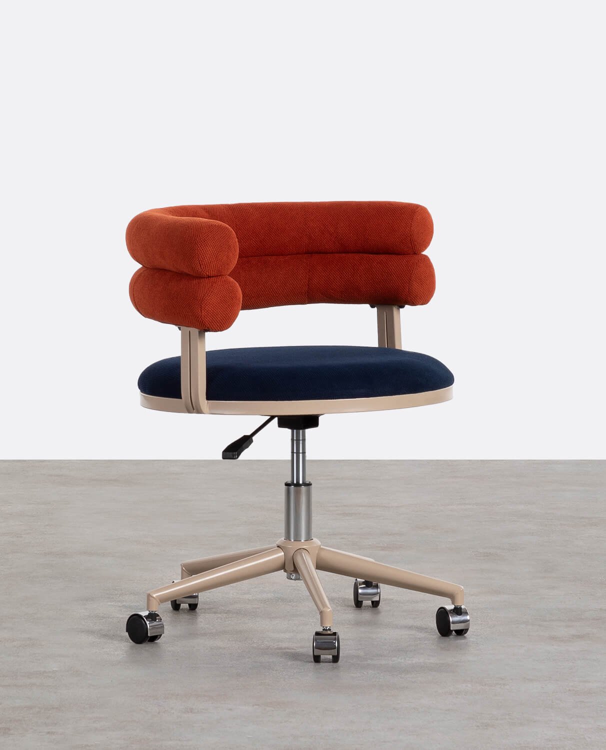 Chaise de Bureau Réglable en Métal et Tissu Aixa, image de la gelerie 2