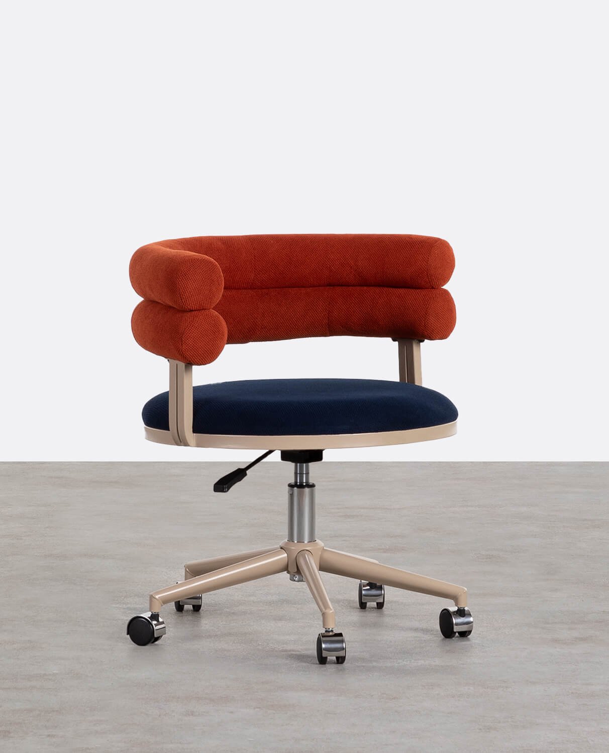 Chaise de Bureau Réglable en Métal et Tissu Aixa, image de la gelerie 1