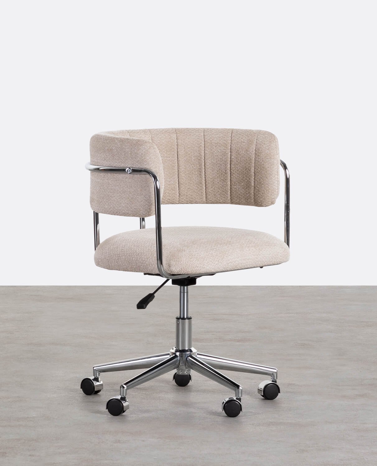 Chaise de Bureau Réglable en Métal et Tissu Petra, image de la gelerie 1