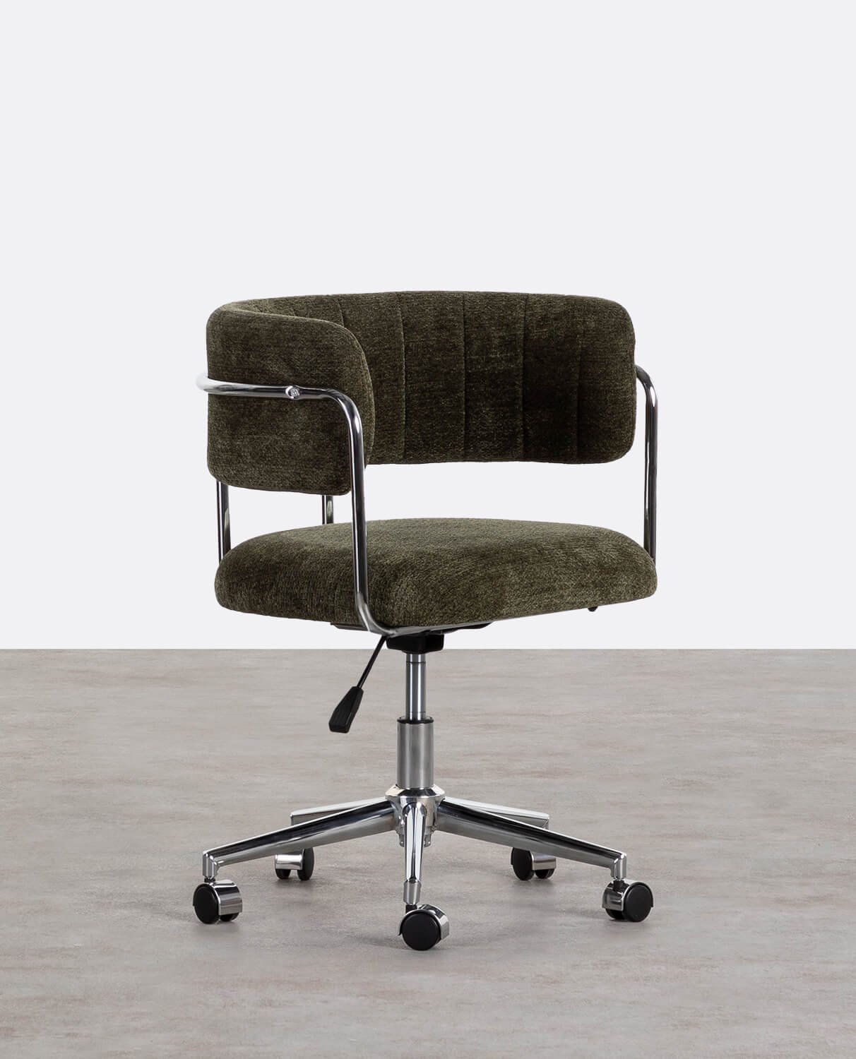 Chaise de Bureau Réglable en Métal et Tissu Petra, image de la gelerie 1