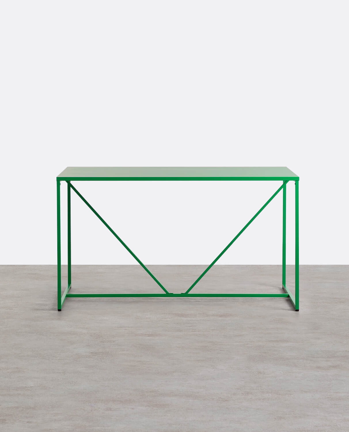 Table de salle à manger Ibiza en acier stratifié (78x140 cm), image de la gelerie 2