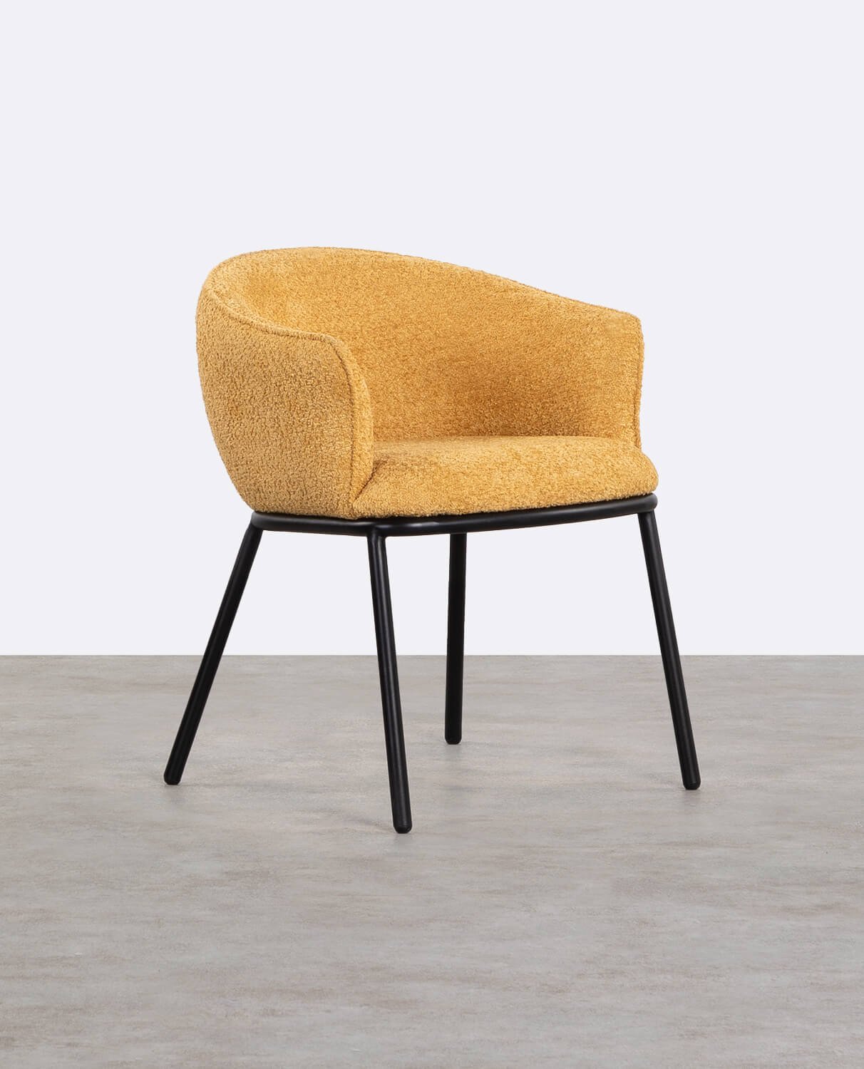 Chaise de Salle à Manger en Tissu et Métal Bonie, image de la gelerie 1