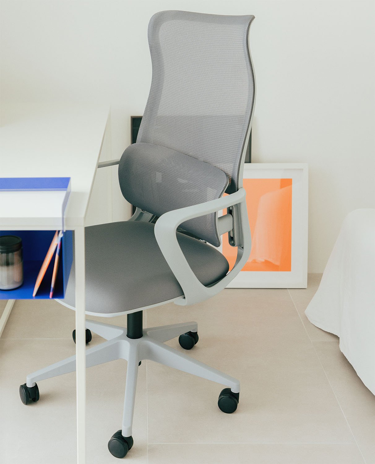 Chaise de Bureau Réglable avec Accoudoirs Hedara, image de la gelerie 2