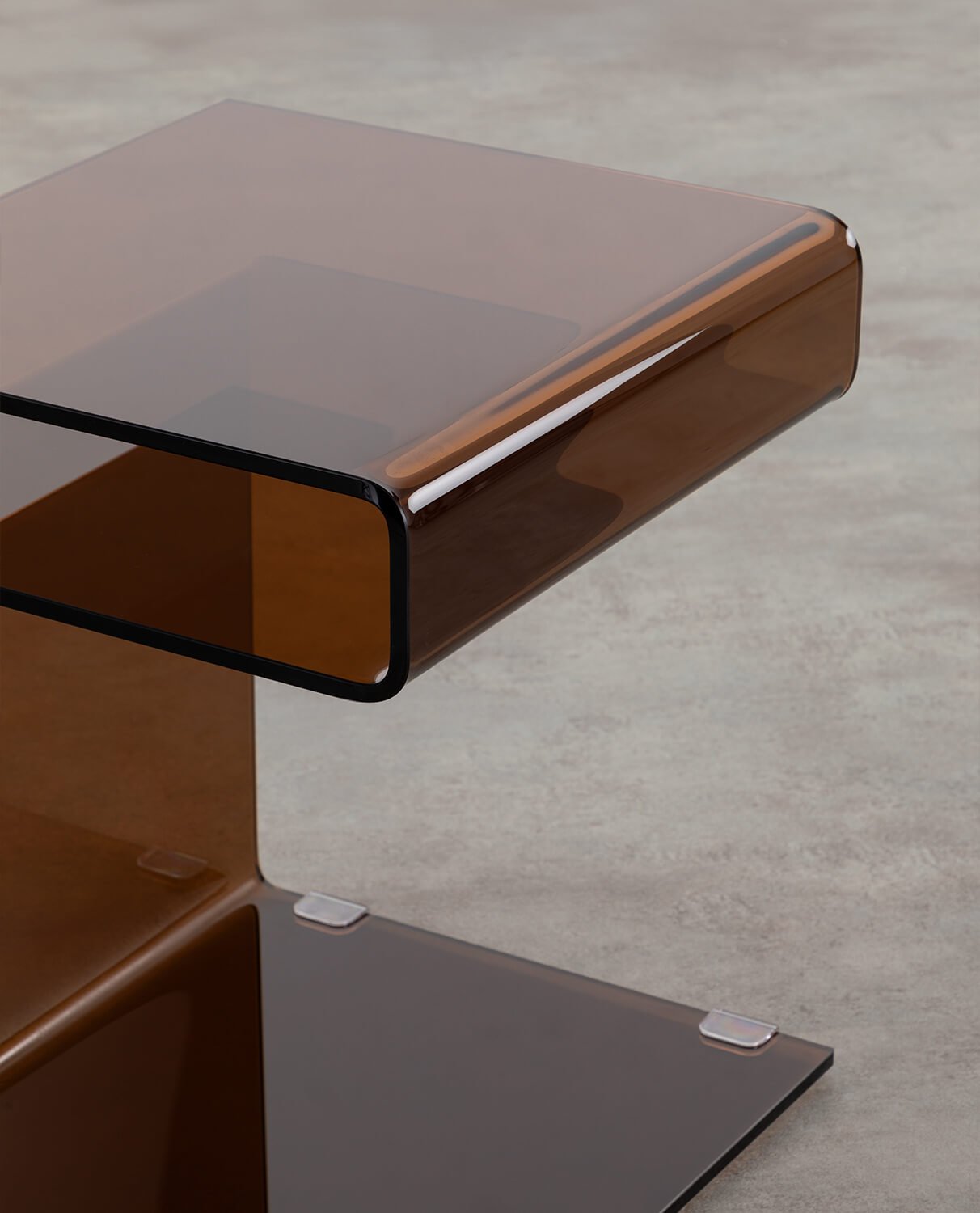 Table d'Appoint Carrée en Verre (42x38 cm) Erox, image de la gelerie 4