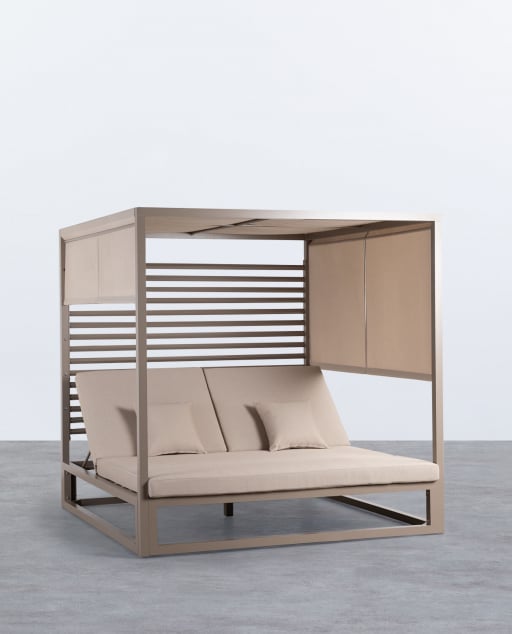 Lit Balinais Inclinable en Tissu et Aluminium Mersia