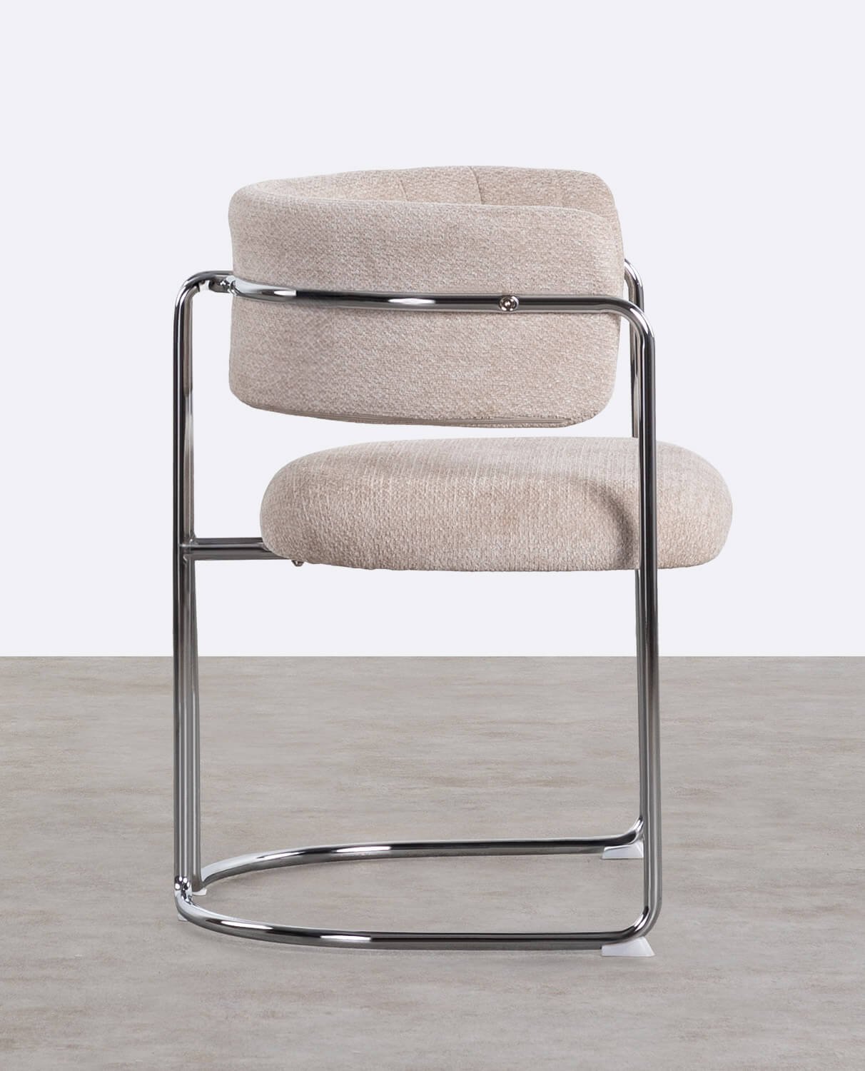 Pack de 2 Chaises de Salle à Manger en Tissu et Métal Petra , image de la gelerie 2