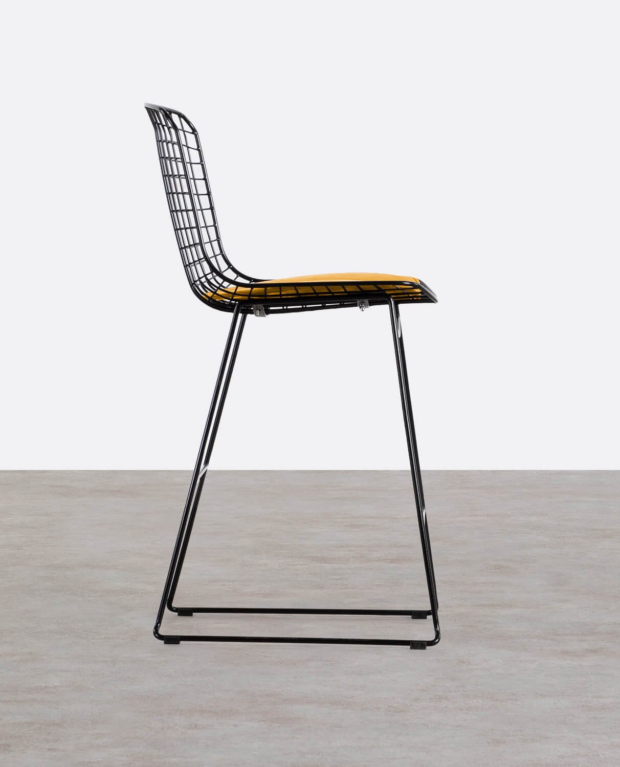 Tabouret Haut en Métal (66 cm) Dossier haut Aras , image de la gelerie 2