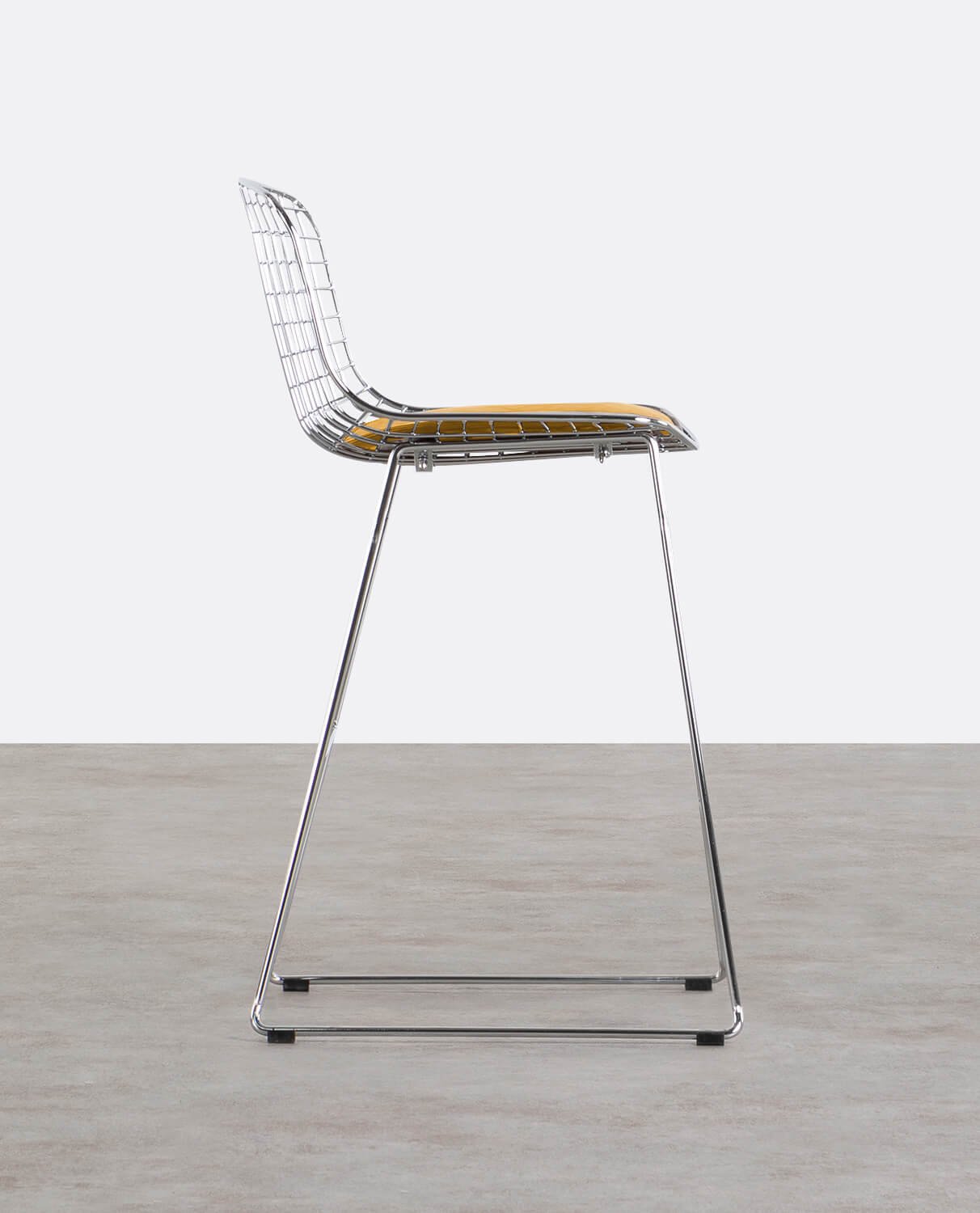 Tabouret Haut en Métal (66 cm) Dossier Bas Aras, image de la gelerie 2