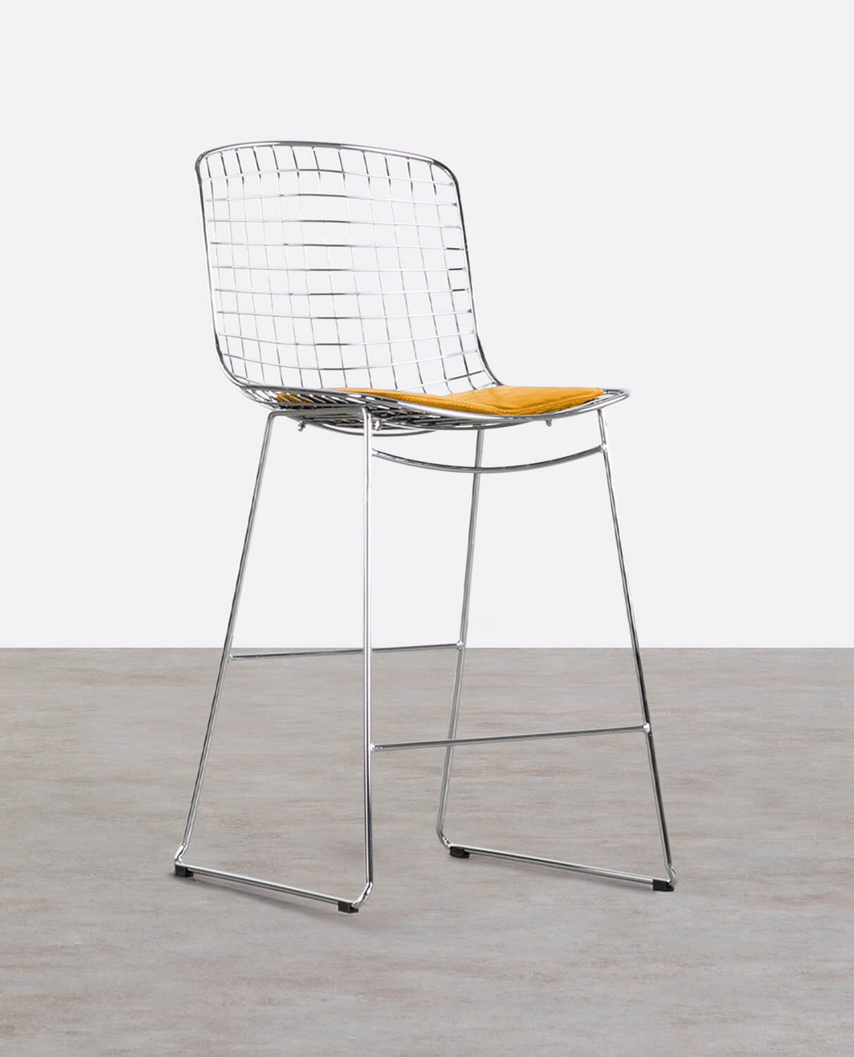 Tabouret Haut en Métal (66 cm) Dossier haut Aras , image de la gelerie 1
