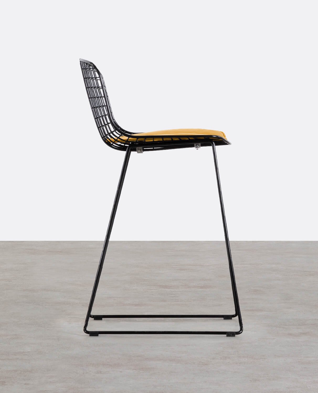 Tabouret Haut en Métal (66 cm) Dossier Bas Aras, image de la gelerie 2