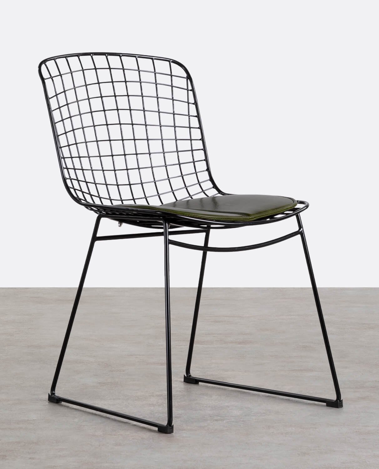 Chaise de Salle à Manger en Métal à Dossier Haut Aras , image de la gelerie 1