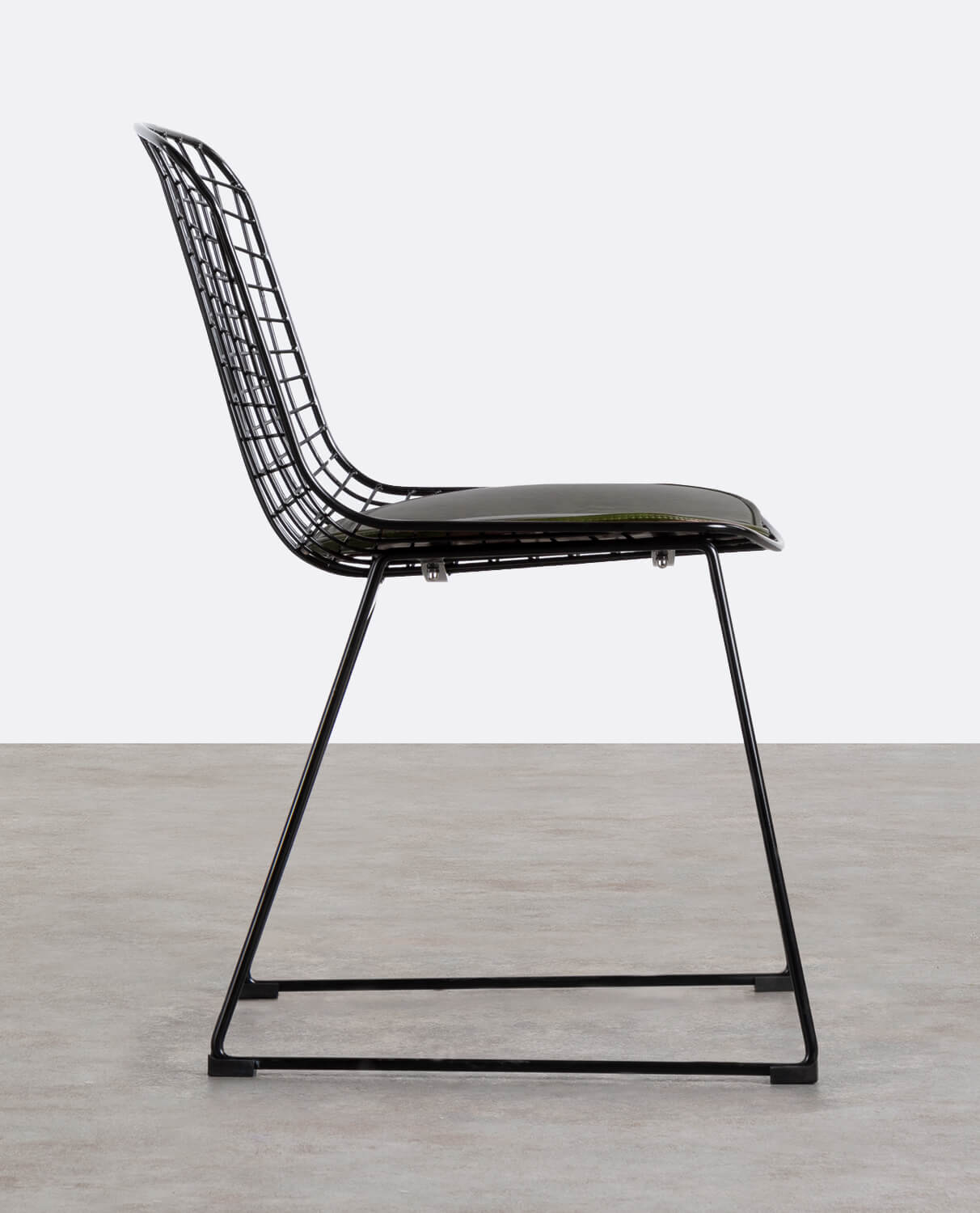 Chaise de Salle à Manger en Métal à Dossier Haut Aras , image de la gelerie 2