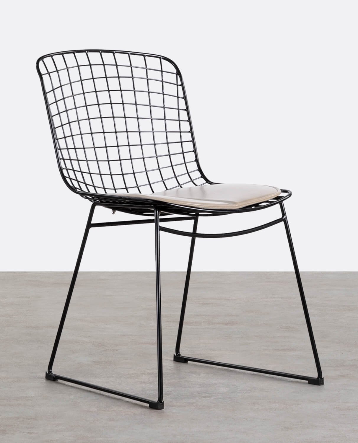 Chaise de Salle à Manger en Métal à Dossier Haut Aras , image de la gelerie 1