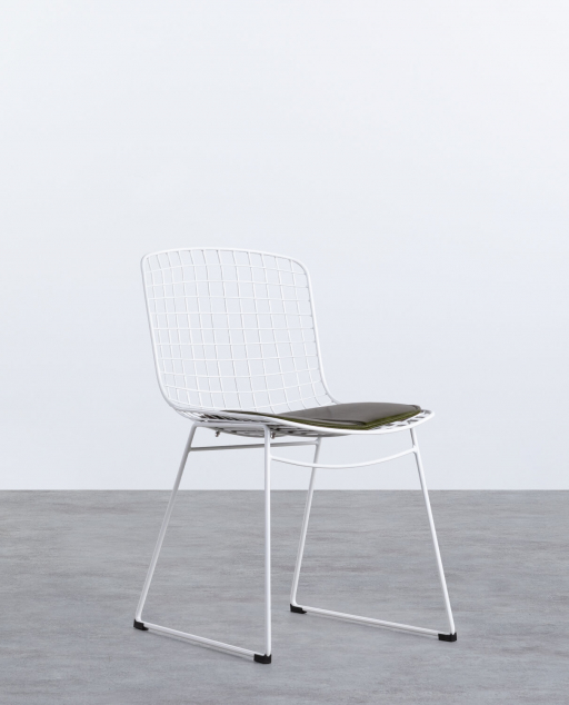 Pack de 4 Chaises de Salle à Manger en Métal à Dossier Haut Aras 