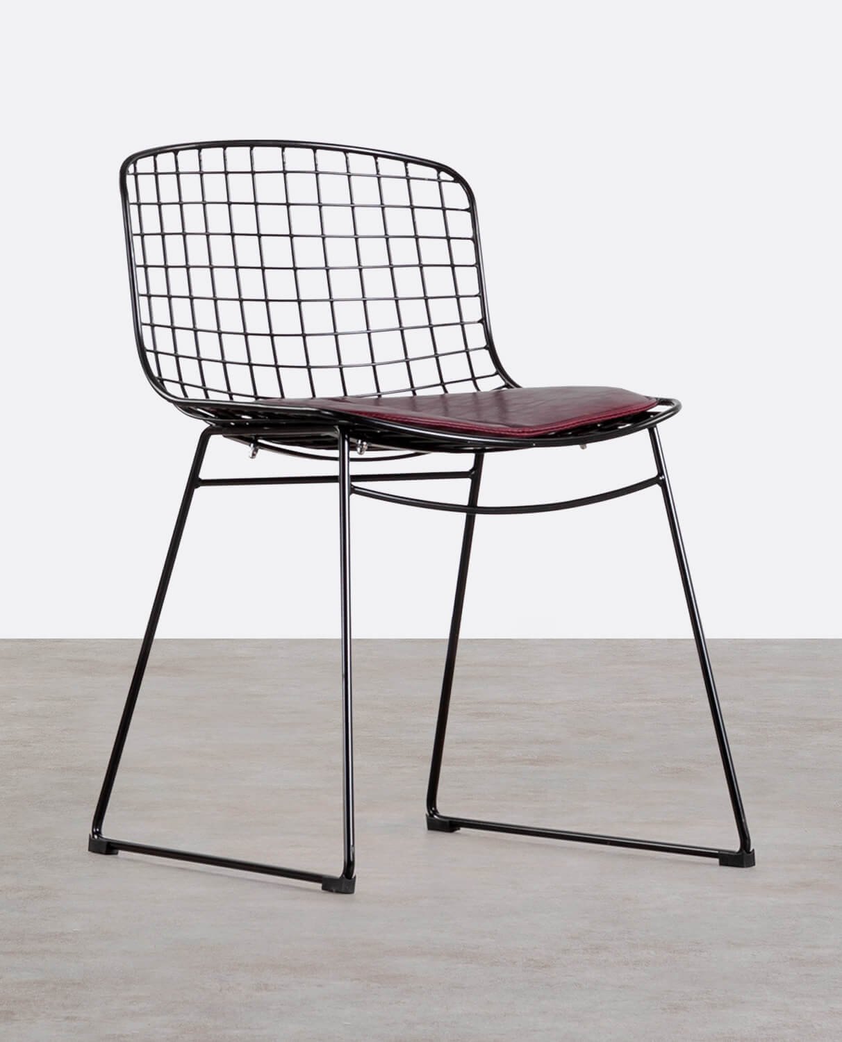 Chaise de Salle à Manger en Métal Aras à Dossier bas , image de la gelerie 1