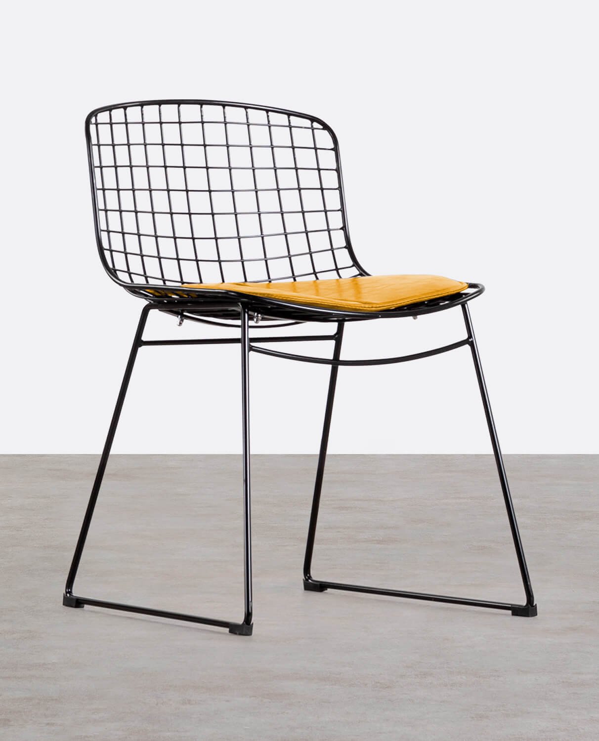 Chaise de Salle à Manger en Métal Aras à Dossier bas , image de la gelerie 1