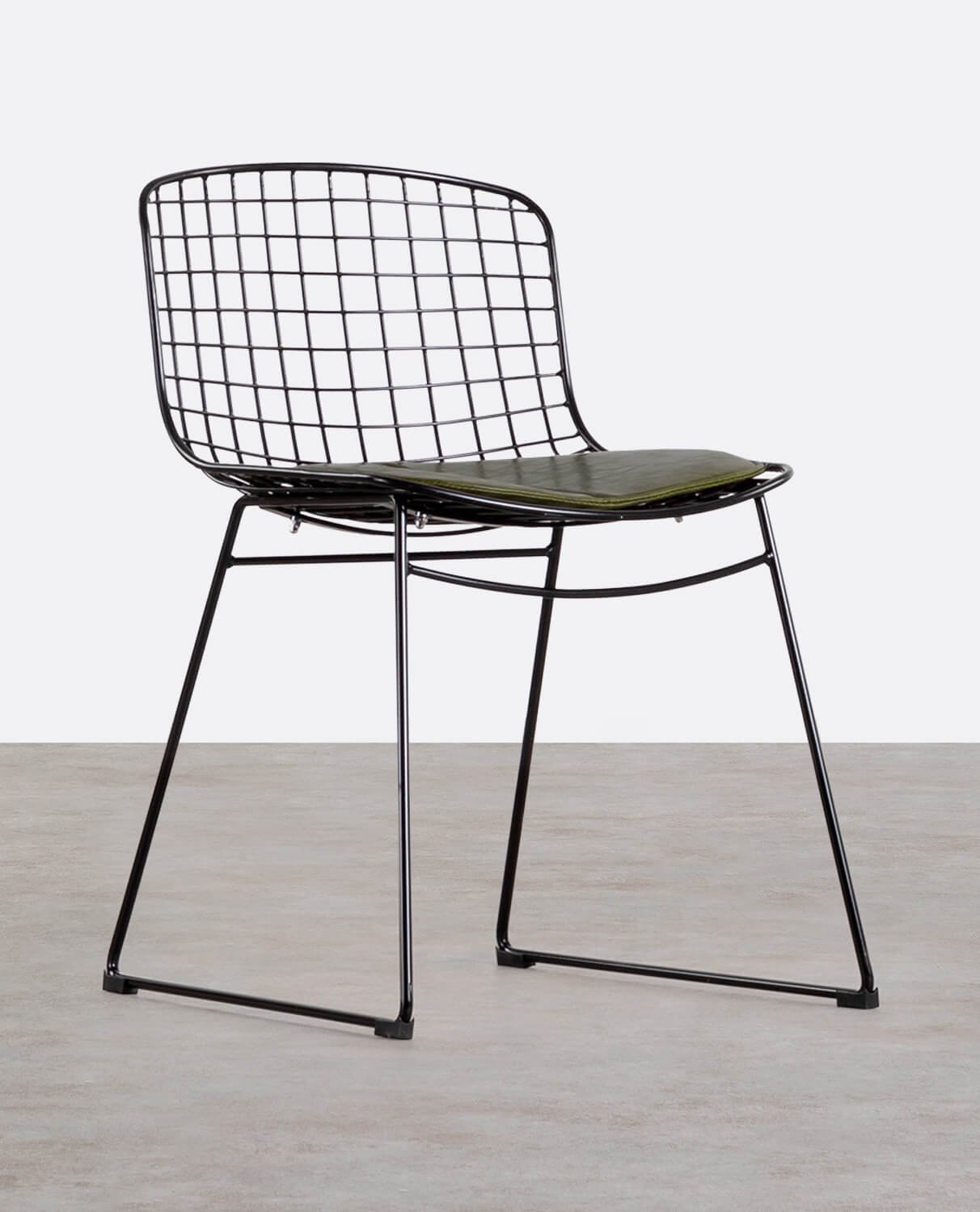Chaise de Salle à Manger en Métal Aras à Dossier bas , image de la gelerie 1