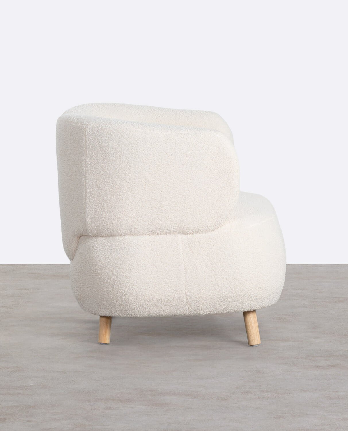 Fauteuil en Tissu Bouclé Ailen, image de la gelerie 2