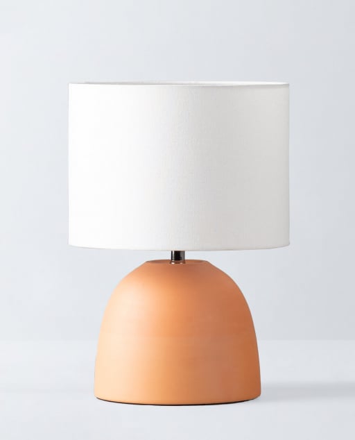 Lampe de Table en Céramique et Lin Eloren