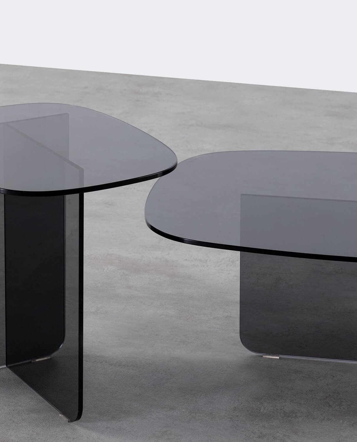 Ensemble Table D'Appoint et Table Basse en Verre Trempé Urel, image de la gelerie 8