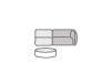 Canapé D'Angle Modulable 2 Pièces avec Fauteuil et Pouf en Tissu Ilham