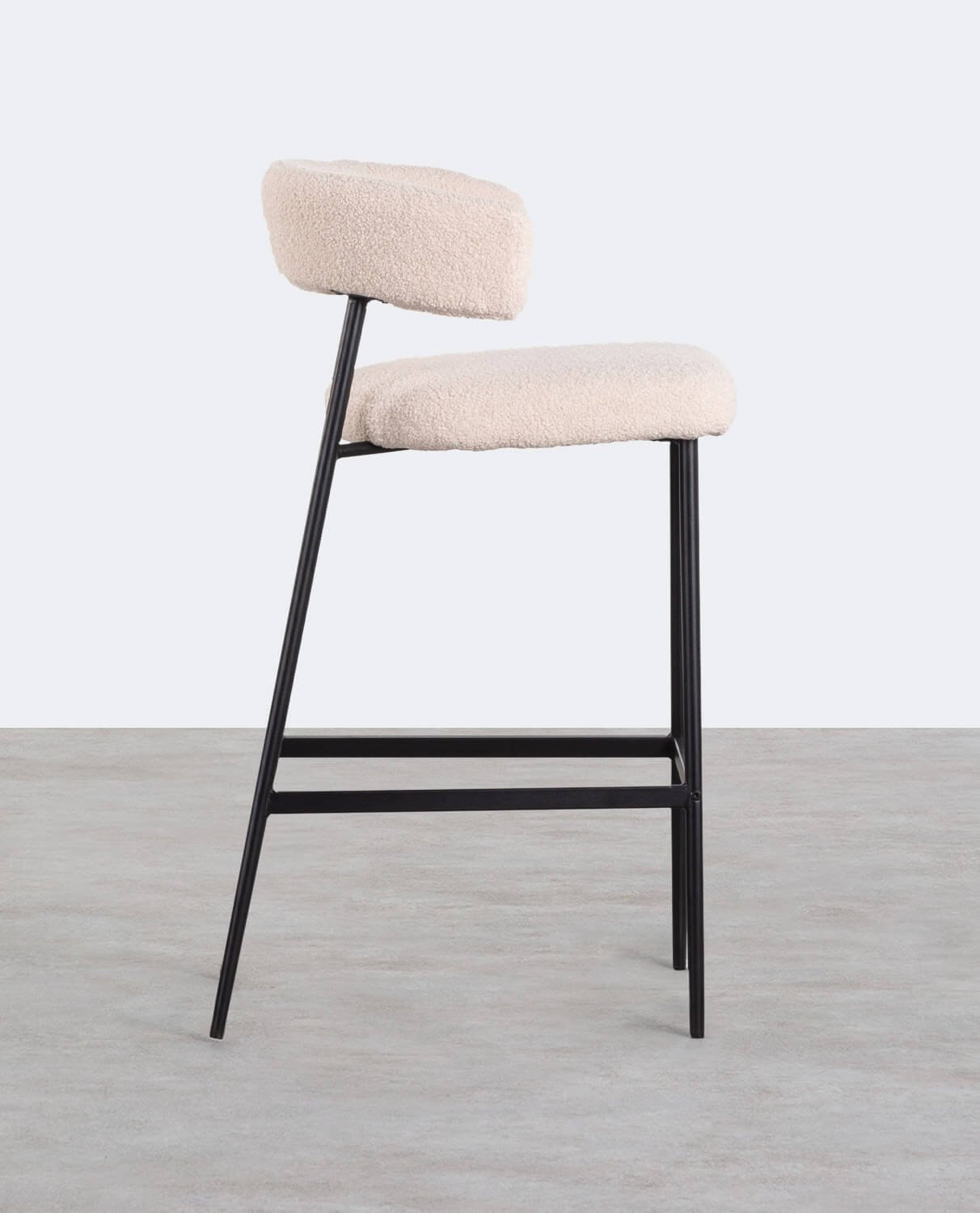 Pack 4 Tabourets Hauts en Métal (74 cm) Eloise Bouclé, image de la gelerie 2