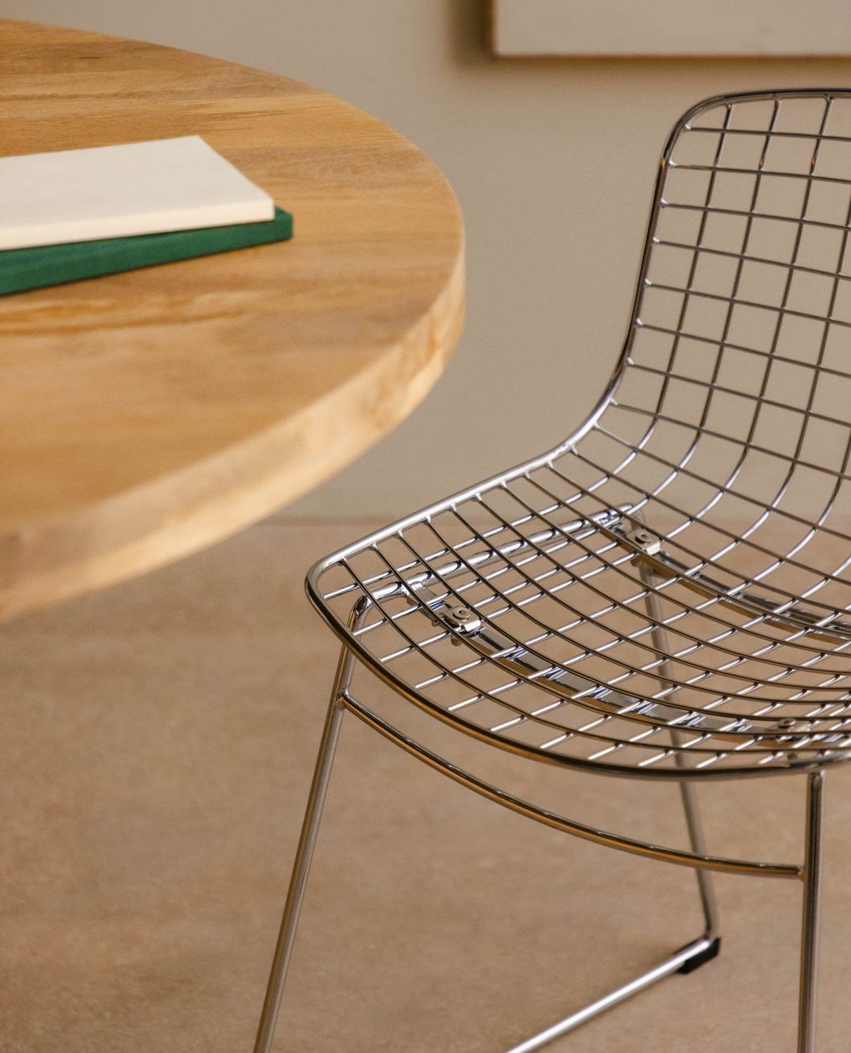 Pack 4 Chaises de Salle à Manger en Métal Dossier Bas Aras , image de la gelerie 2