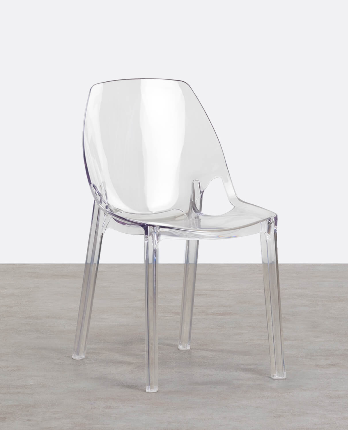 Pack 2 Chaises de Salle à Manger en polycarbonate Piaris, image de la gelerie 1