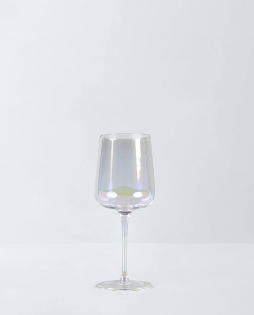 Pack de 4 Verres à Vin Blanc Cristal Irisé Odin