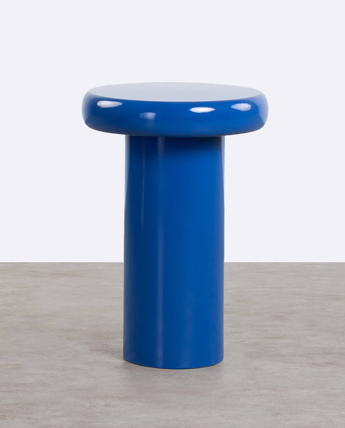 Table d'appoint ronde en métal (60xØ40 cm) Wario, image de la gelerie 1