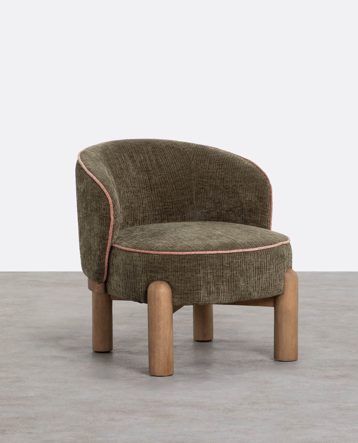 Fauteuil en Tissu et Bois Louis , image de la gelerie 1