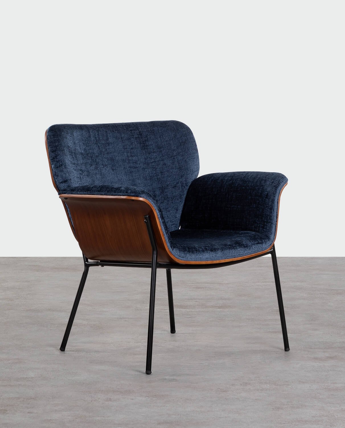 Pack de 2 Fauteuils avec Accoudoirs en Bois et Tissu Lirio, image de la gelerie 1
