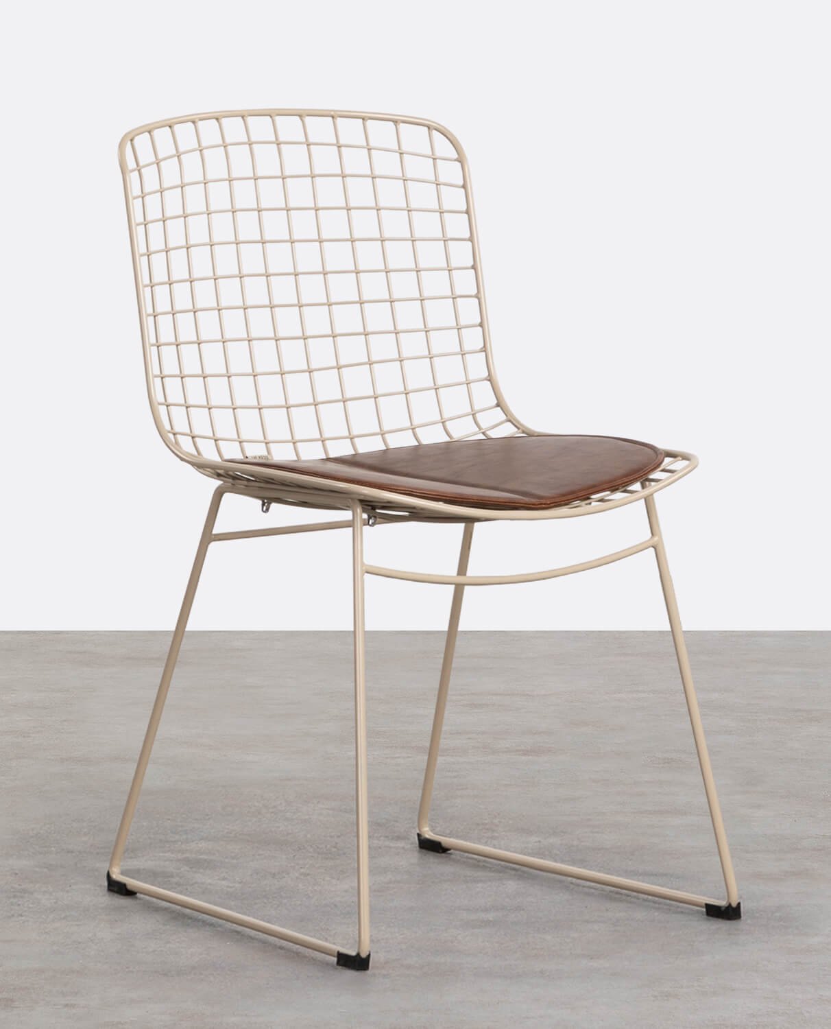 Chaise de Salle à Manger à Dossier Haut en Métal Aras Fresh, image de la gelerie 1