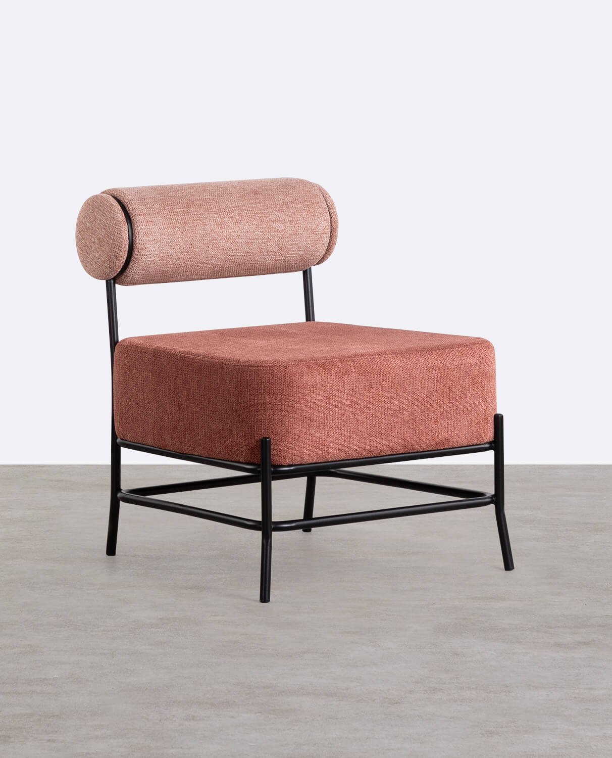 Pack 2 Fauteuils en Tissu et Métal Elin , image de la gelerie 1